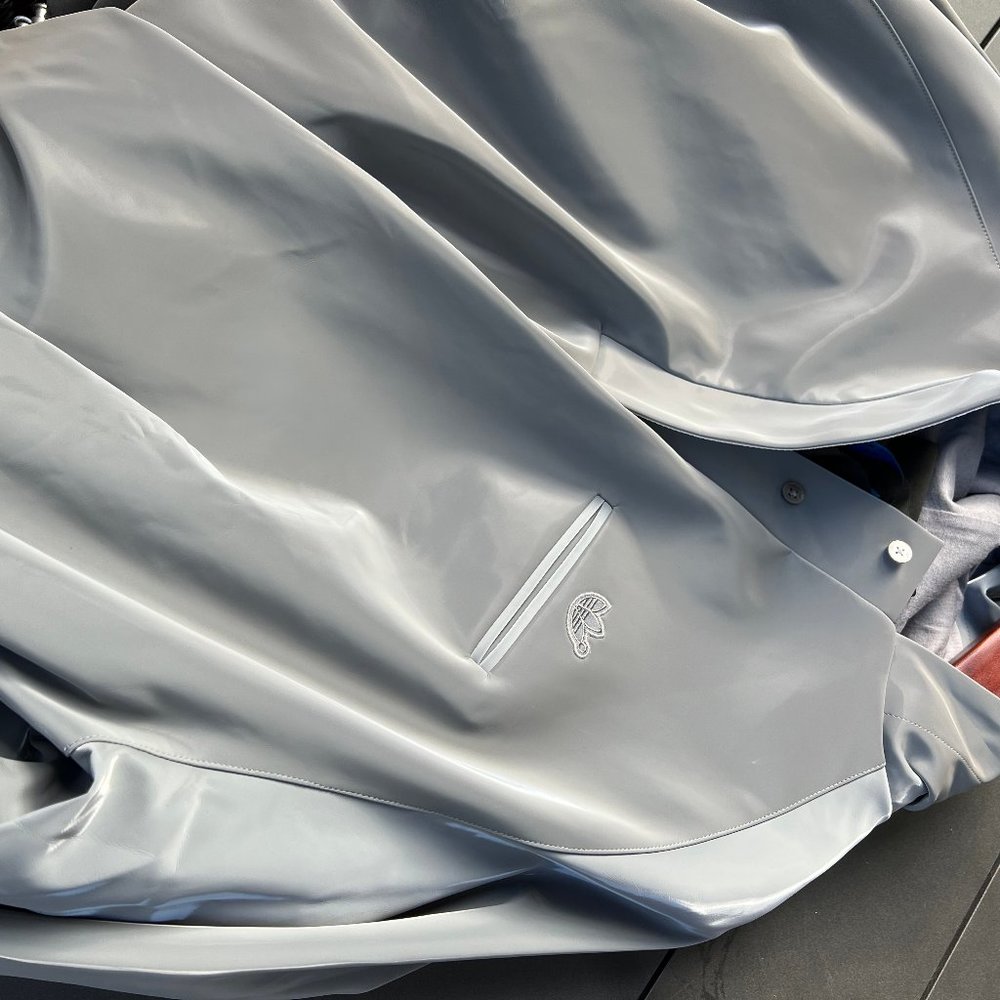 Addidas Rain Proof Blue Version Nylon Hoodie New - image 3